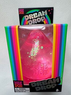 SHIPS TODAY! RARE NeeDoh Dream Drop + Stand Pink Squishy TikTok Viral Toy New